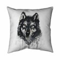 Fondo 20 x 20 in. Mysterious Wolve-Double Sided Print Indoor Pillow FO2772676
